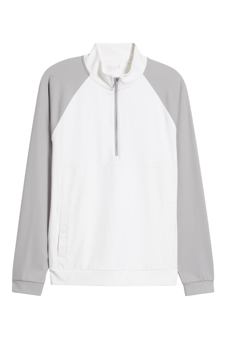 Armstrong Water Resistant Performance Half Zip Pullover, Alternate, color, WHITE