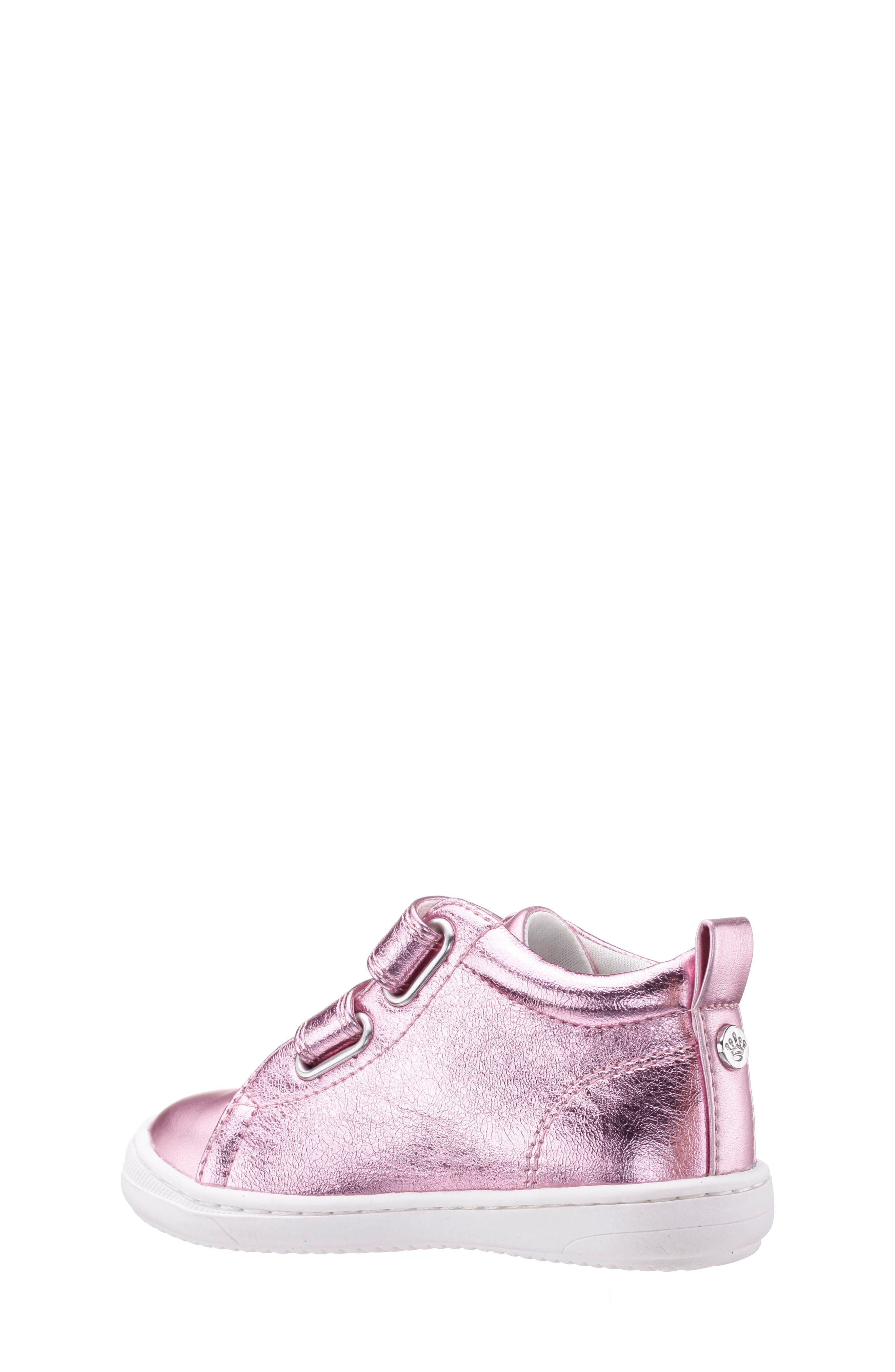 Kids' Glitter High Top Sneaker, Alternate, color, LIGHT PINK METALLIC