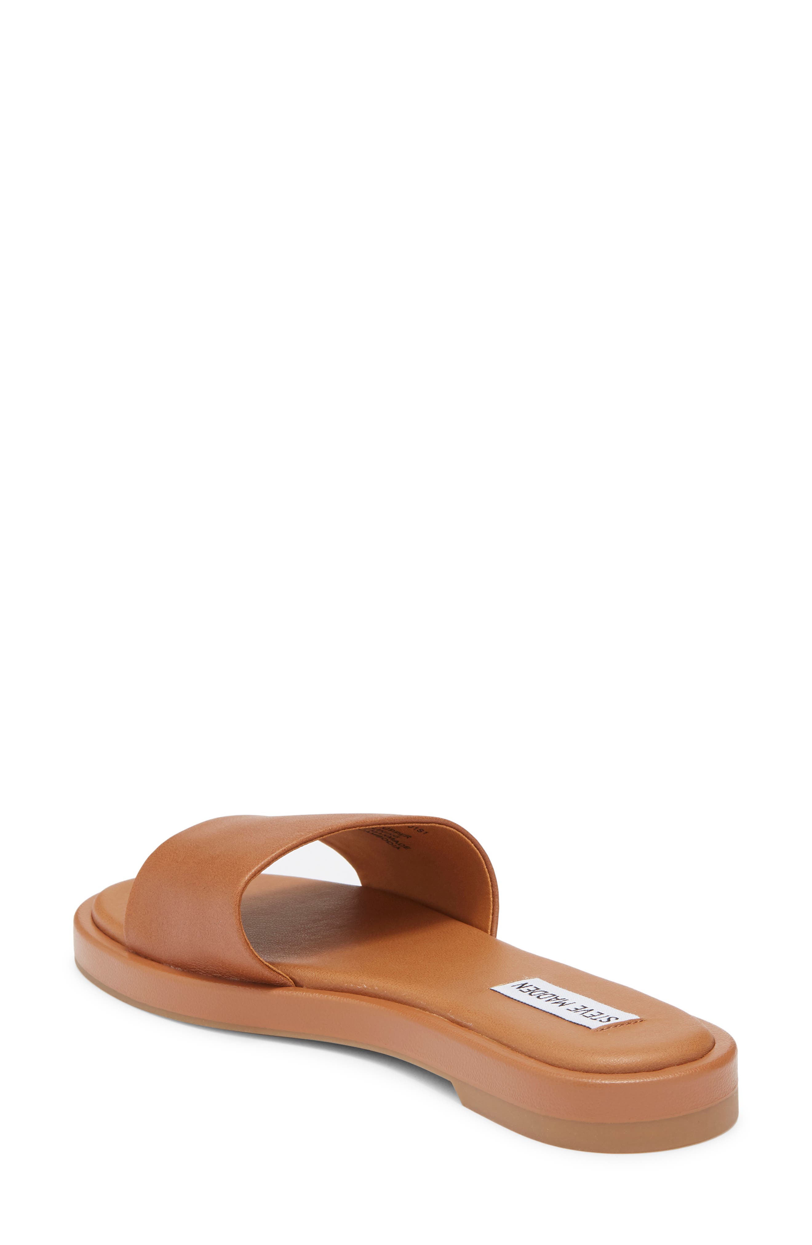 Riplee Slide Sandal, Alternate, color, COGNAC LEATHER