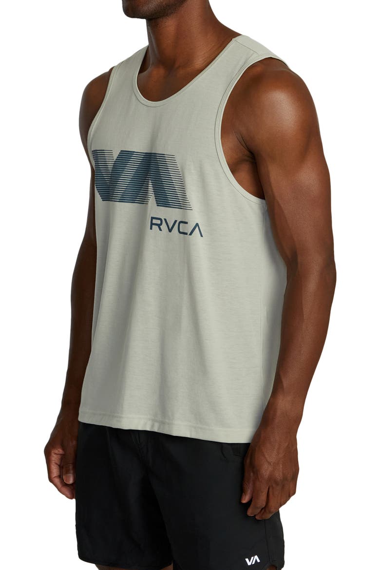 VA Blur Performance Graphic Tank, Alternate, color, CHALK