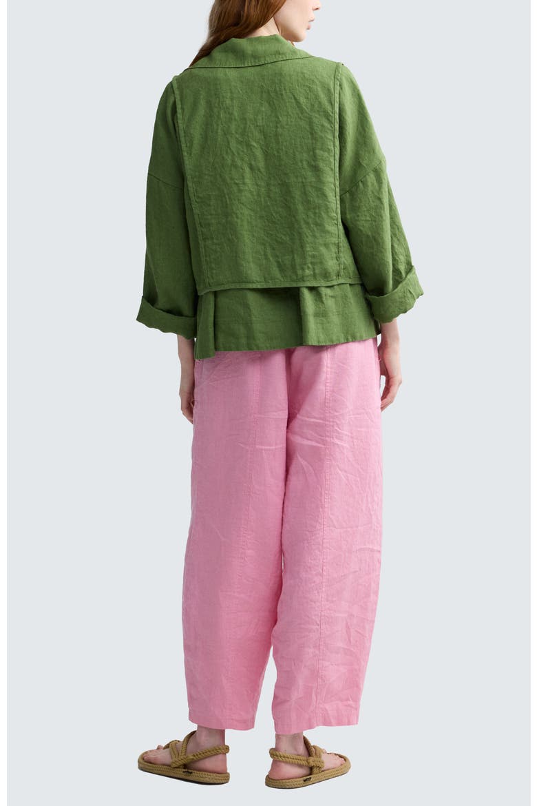 Zenya Solid Linen Pants, Alternate, color, Pale Pink