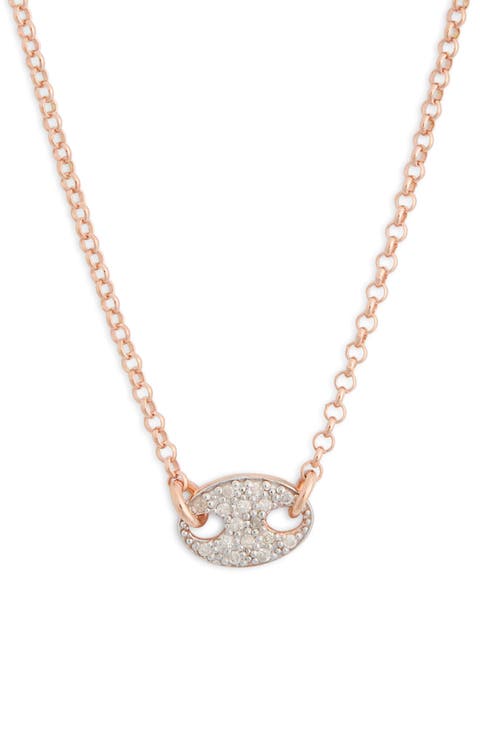 Pavé Diamond Pendant Necklace - 0.15ct.