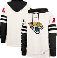 '47 Men's '47  Cream Jacksonville Jaguars Split Zone Cornerback Duo Lacer Hoodie