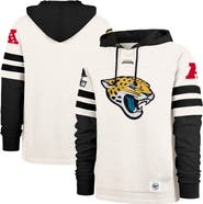 '47 Men's '47  Cream Jacksonville Jaguars Split Zone Cornerback Duo Lacer Hoodie