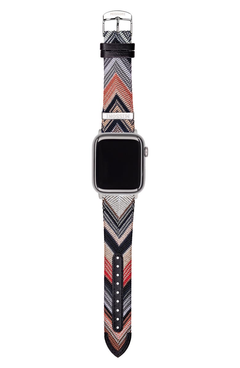 Missoni Authentic Zigzag Knit 24mm Apple Watch<sup>®</sup> Watchband, Alternate, color, 