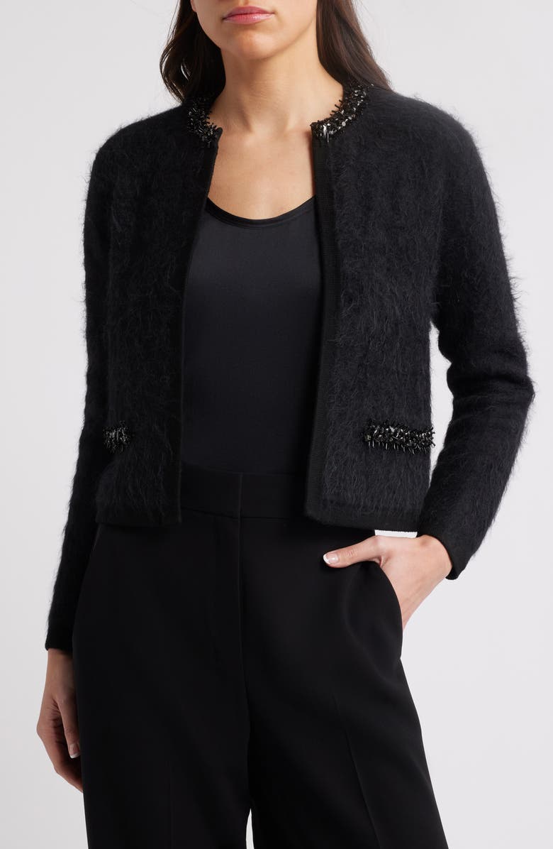 KOBI HALPERIN Madeline Embellished Alpaca Blend Cardigan, Main, color,