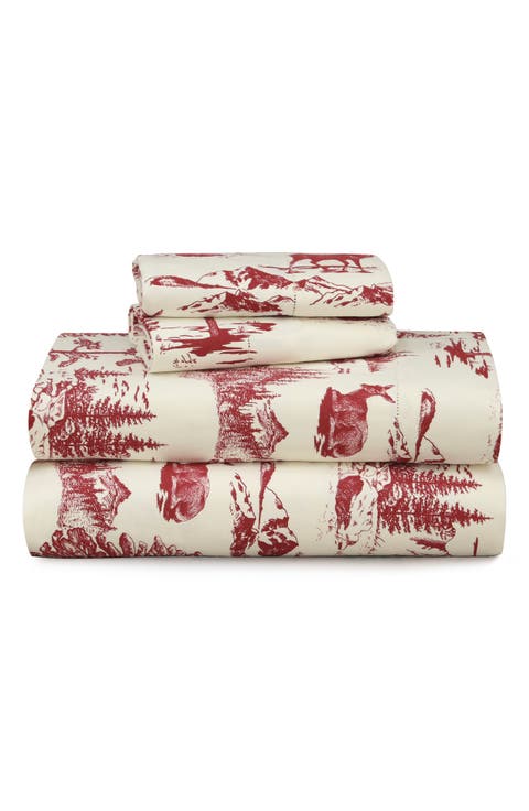 Mountain Toile Heavyweight Cotton Sheet Set