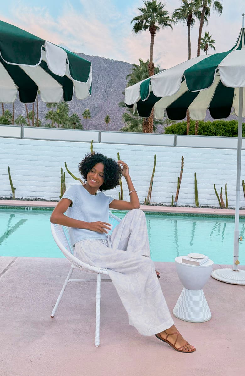 Splendid Emerson Tipped Sweater, Alternate, color, Country Air/ Light Mint