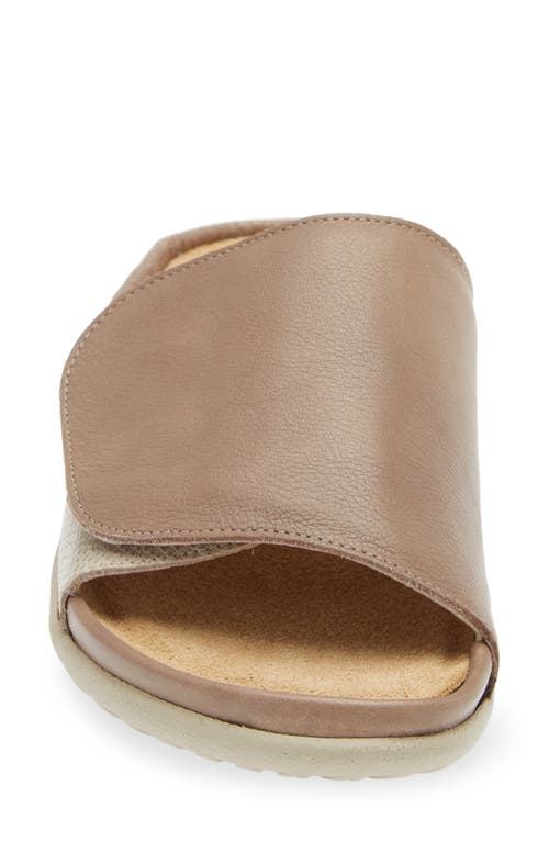 Naot Women's Ipo Slide Sandal In Soft Stone/beige Lizard Leather In Stone Leather/beige Lizard