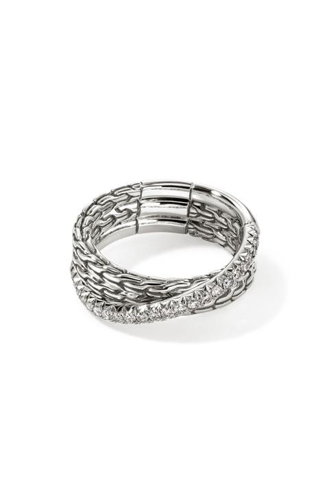 JH Essential Diamond Pavé Crossover Ring