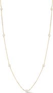 GLAZE JEWELRY 4mm Cultured Pearl Station Chain Necklace