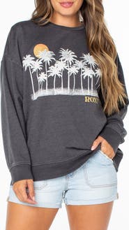 Roxy Coastal Motion Oversize Graphic Sweatshirt