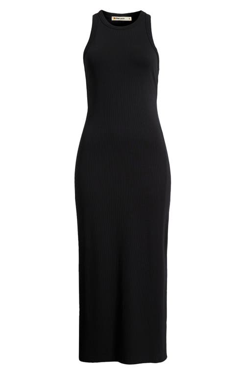 Marine Layer Lexi Rib Sun-in Maxi Tank Dress In Black