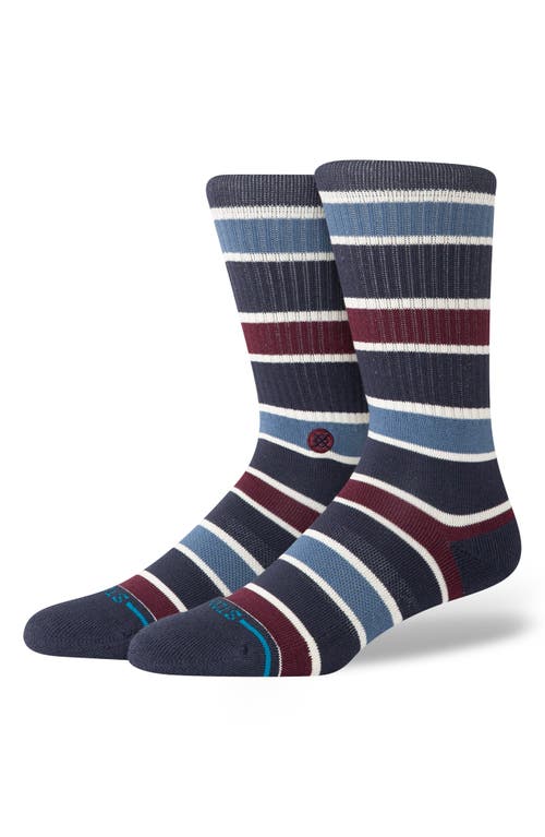 Stance Devon Stripe Drew Sock In Blue