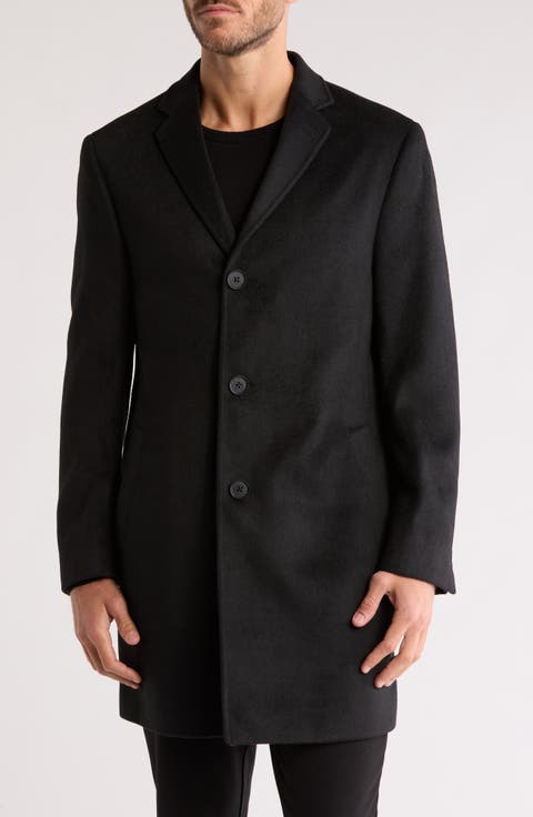 Three-Button Top Coat