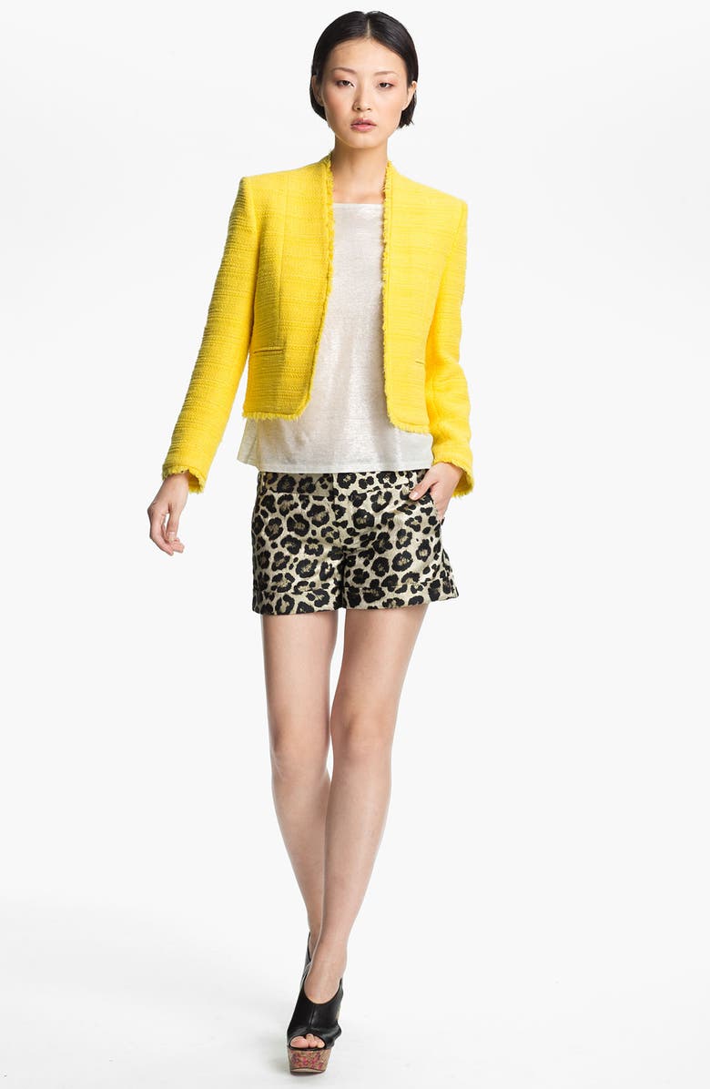 Alice + Olivia 'Princeton' Tweed Jacket, Main, color, 