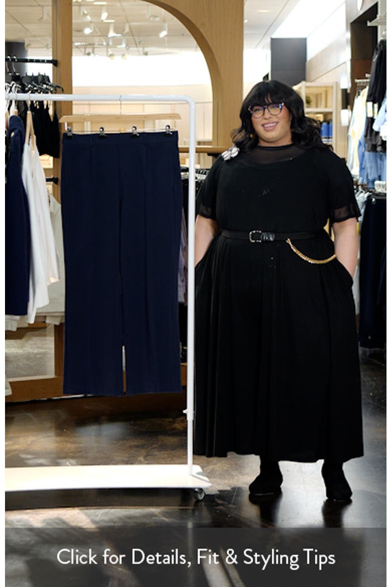 Pintuck Pleated Wide Leg Knit Pants video