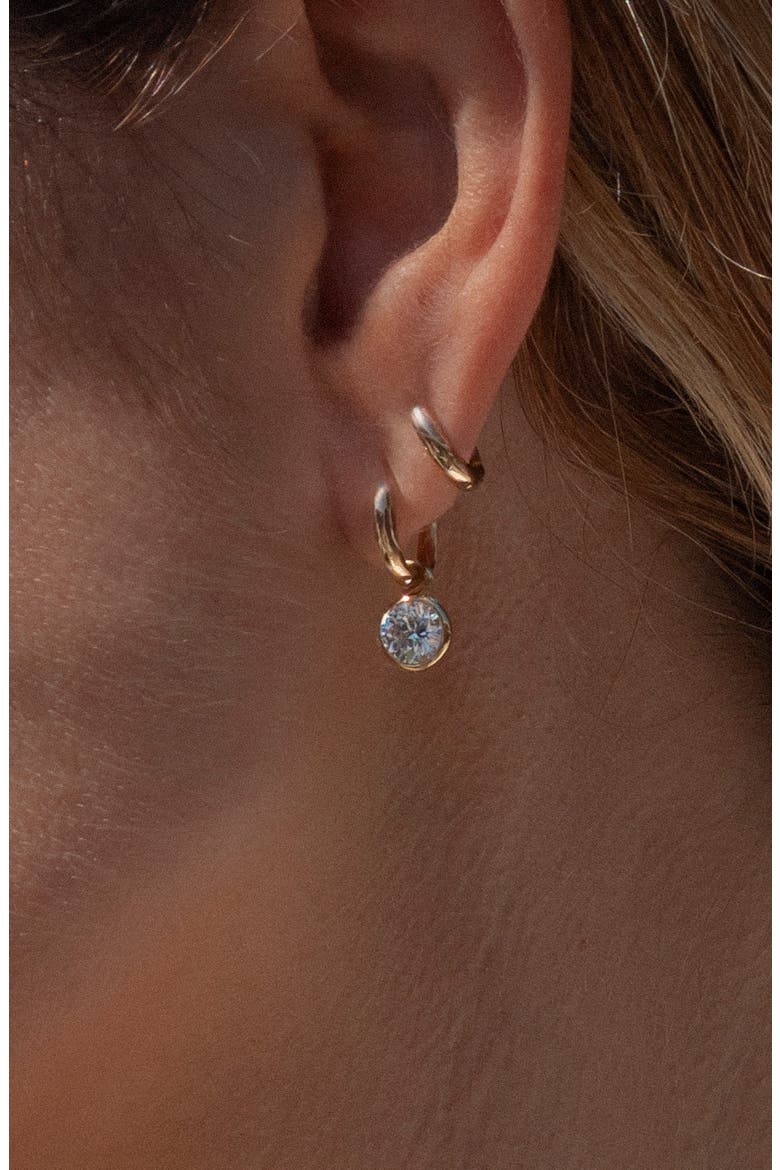Dottie Small Hoops, Alternate, color, 14K GOLD PLATED