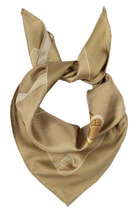 Equestrian Silk Square Scarf