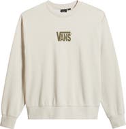 Vans Logo Cotton Graphic Crewneck Sweatshirt