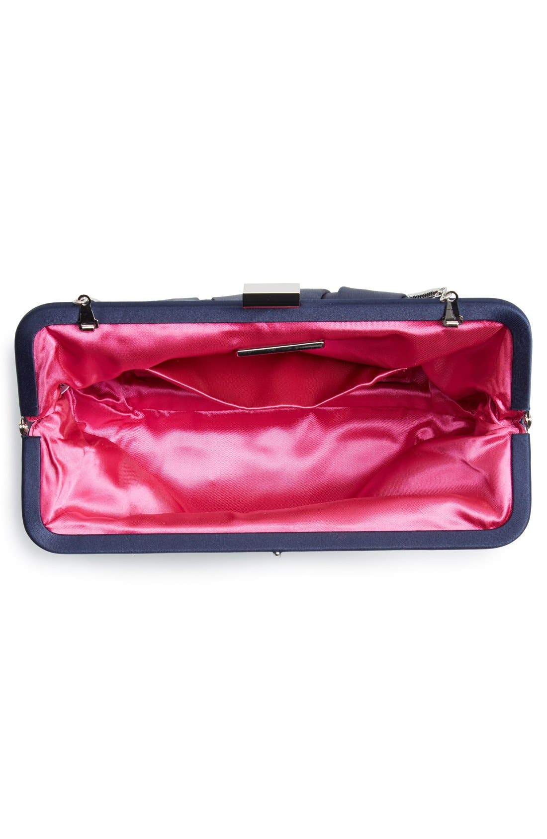 Nina 'Logan' Satin Clutch, Alternate, color, 