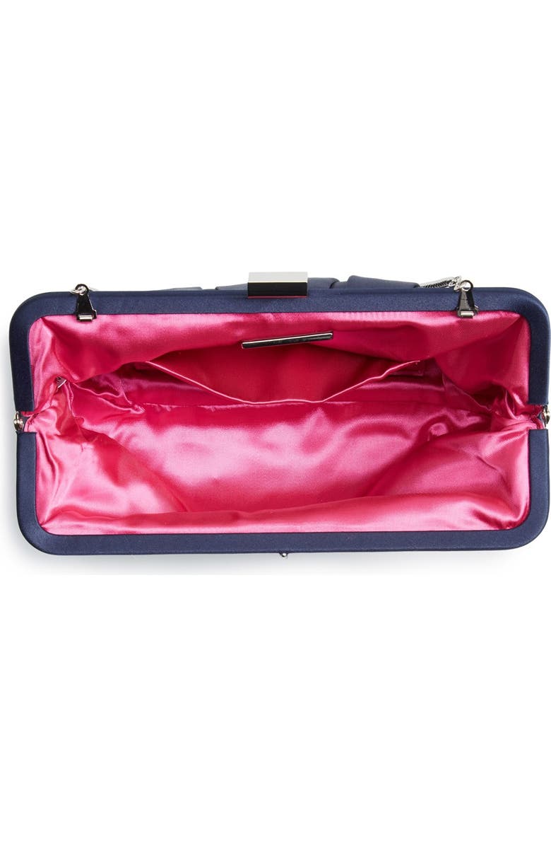 Nina 'Logan' Satin Clutch, Alternate, color,