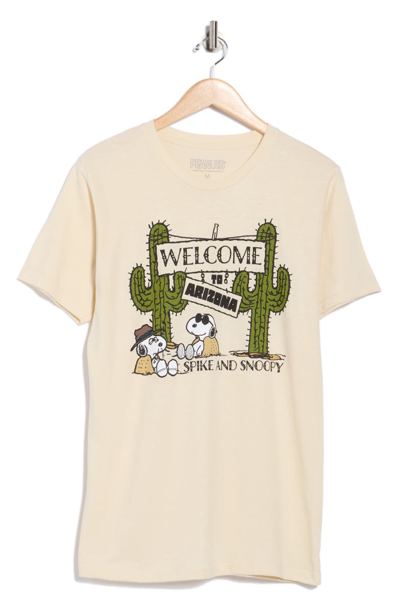 The Forecast Agency Peanuts<sup>®</sup> Arizona Chillin' Cotton Graphic T-Shirt, Alternate, color, Natural