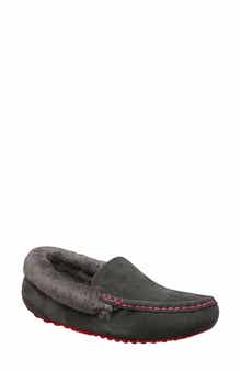 Mykos Suede Faux Fur Lined Water Repellent Slipper