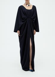 Amsale Batwing Textured Gown
