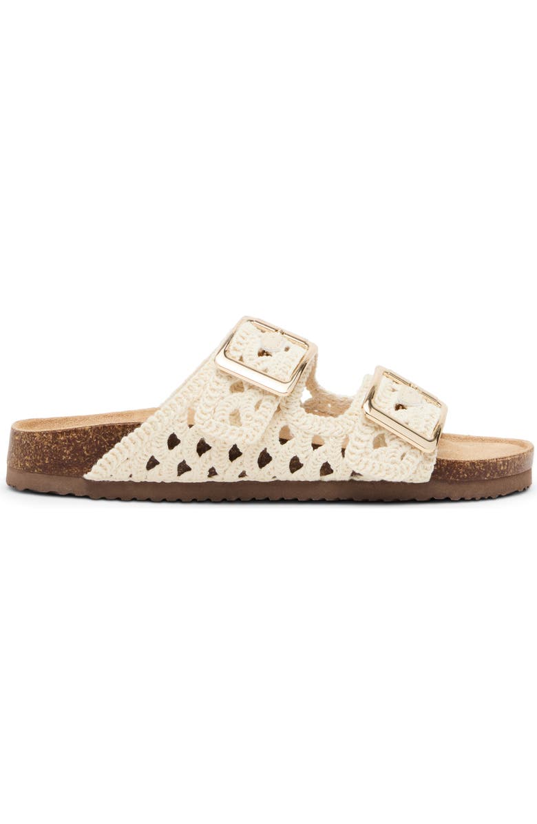 Madden Girl <p>Bodie Crochet Slide Sandal (Women) </p>, Alternate, color, Light Natural