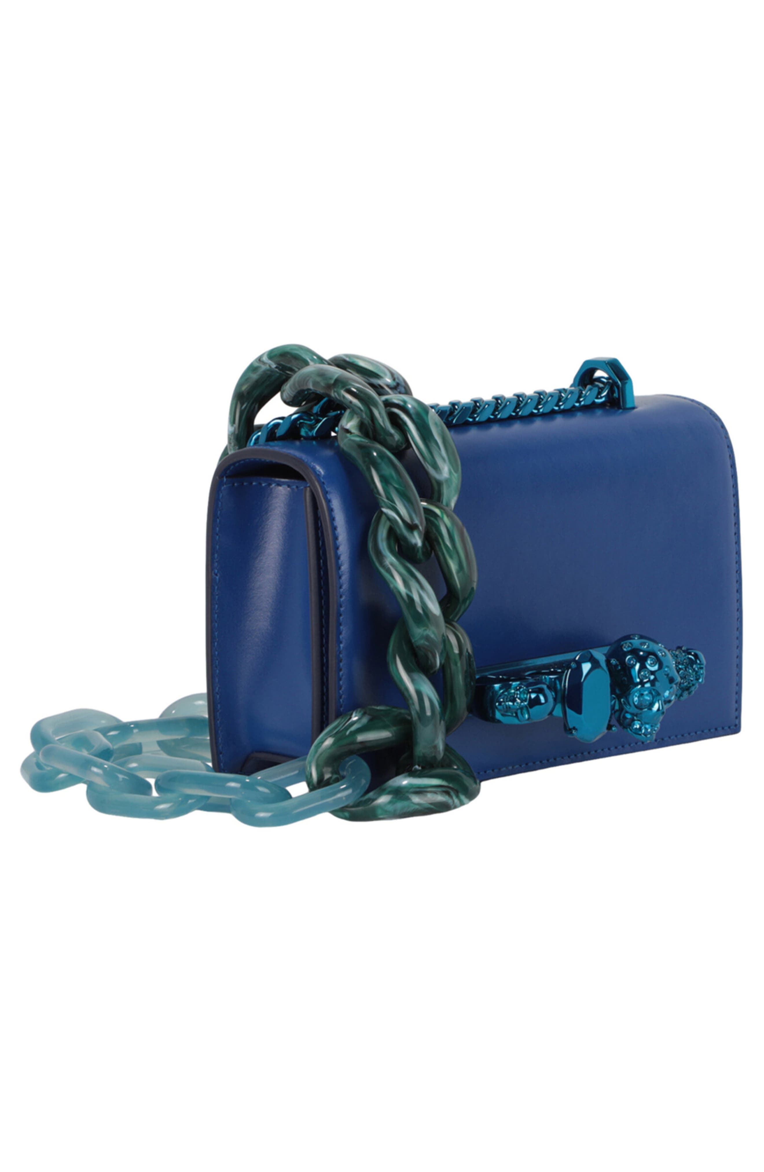 Alexander McQueen Puma Mini Jeweled Crossbody Bag, Alternate, color, 