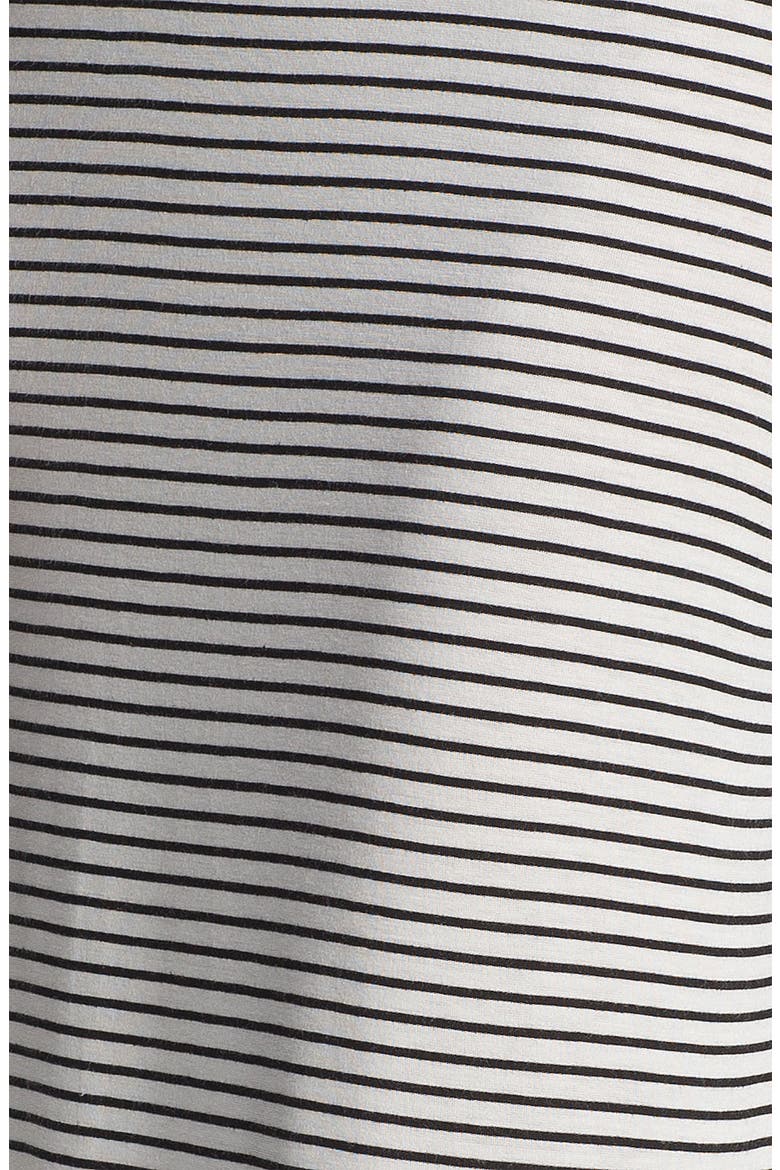 Tuxedo Stripe Maxi Skirt, Alternate, color, BLACK/ WHITE