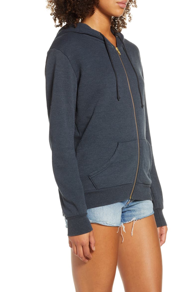 Bolt Zip Hoodie, Alternate, color, CHARCOAL