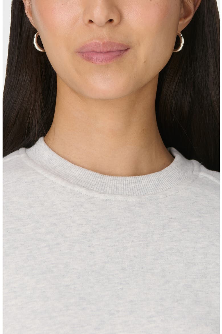 Brushed Crewneck Sweatshirt, Alternate, color, ICE GREY MARL