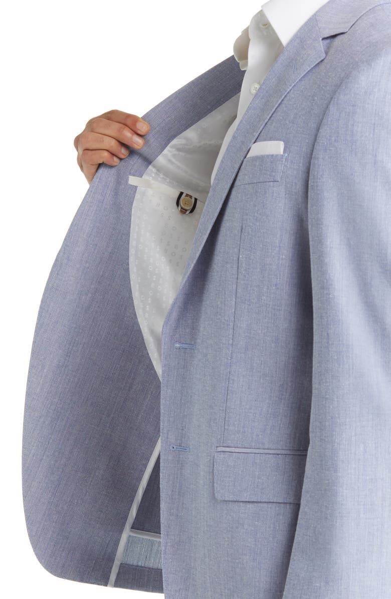 BOSS Hutson Cotton Blend Blazer, Alternate, color, Nvy