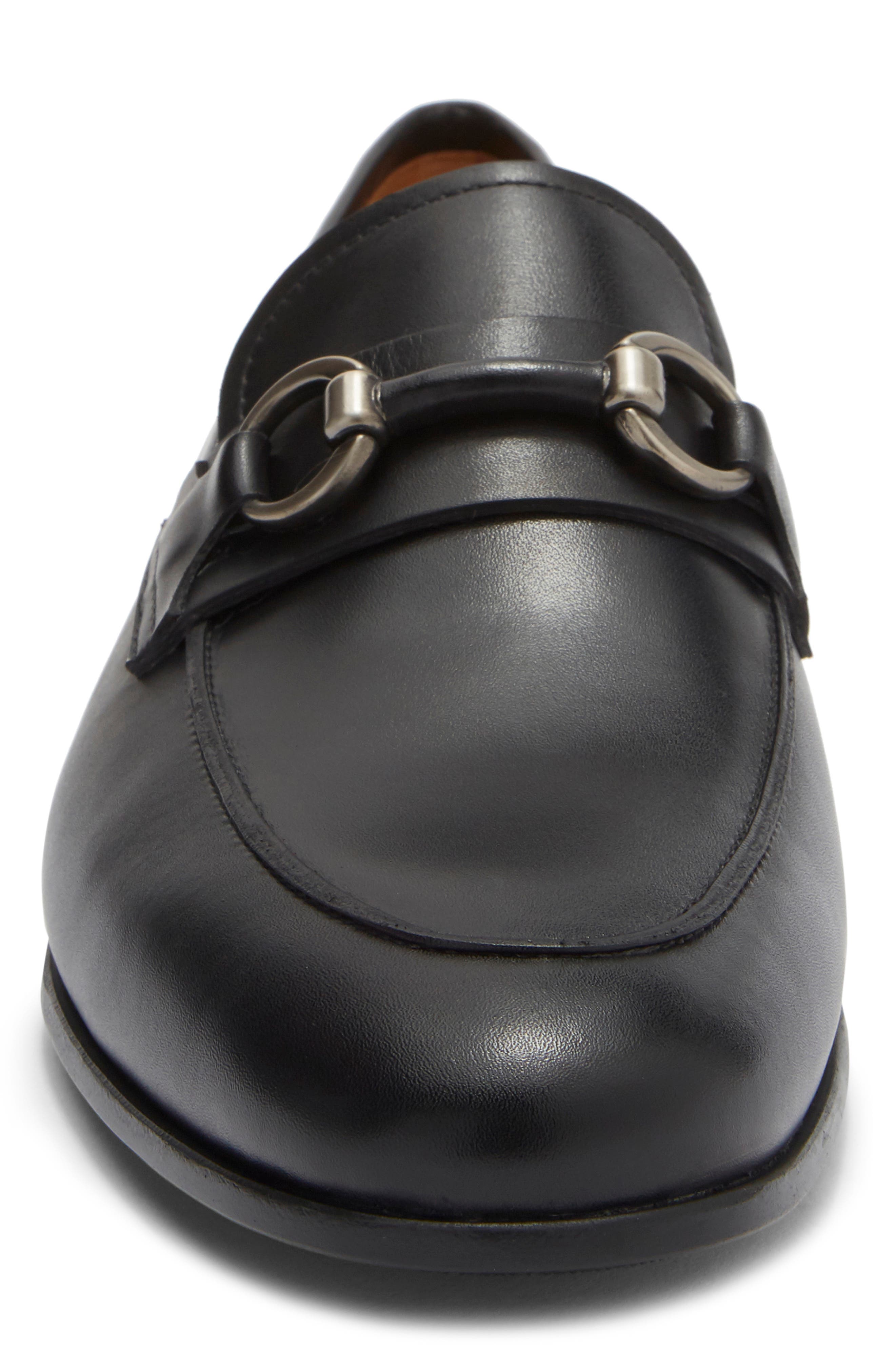 Magnanni Tavarez Horsebit Loafer, Alternate, color, Black