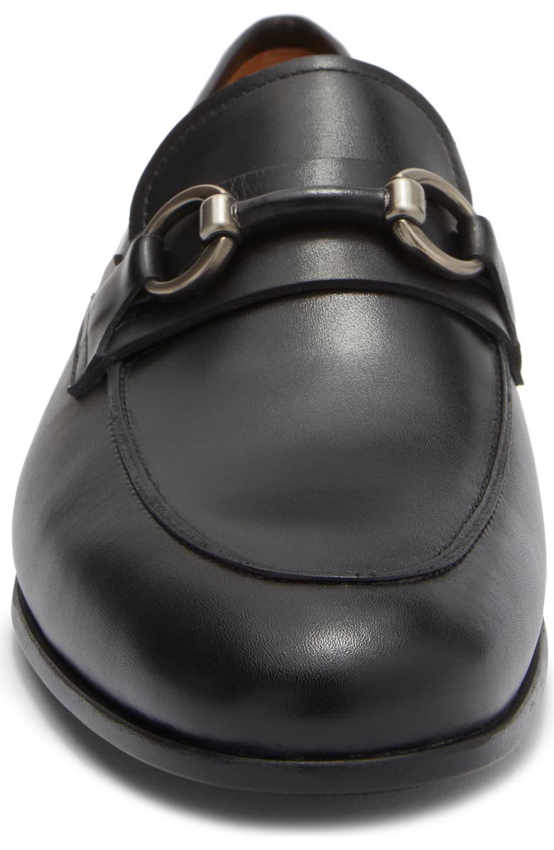 Magnanni Tavarez Horsebit Loafer, Alternate, color, Black