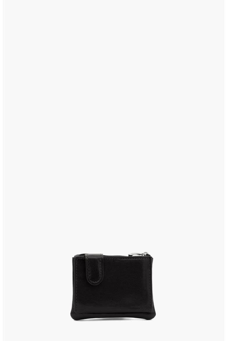 Gentleman Leather Card Holder with Coin Purse 547, Alternate, color, Black
