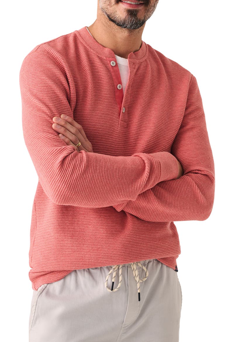 Clean Spring Surf Faherty Surf Waffle Henley (Men) | Nordstromrack