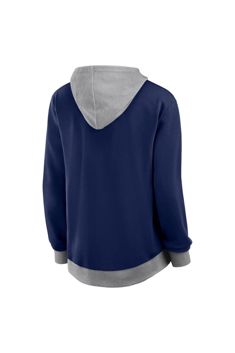 Women's Fanatics  Navy Milwaukee Brewers Hit It French Terry Full-Zip Hoodie, Alternate, color, Navy