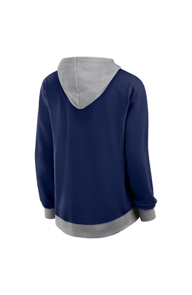 FANATICS Women's Fanatics  Navy Milwaukee Brewers Hit It French Terry Full-Zip Hoodie, Alternate, color, Navy