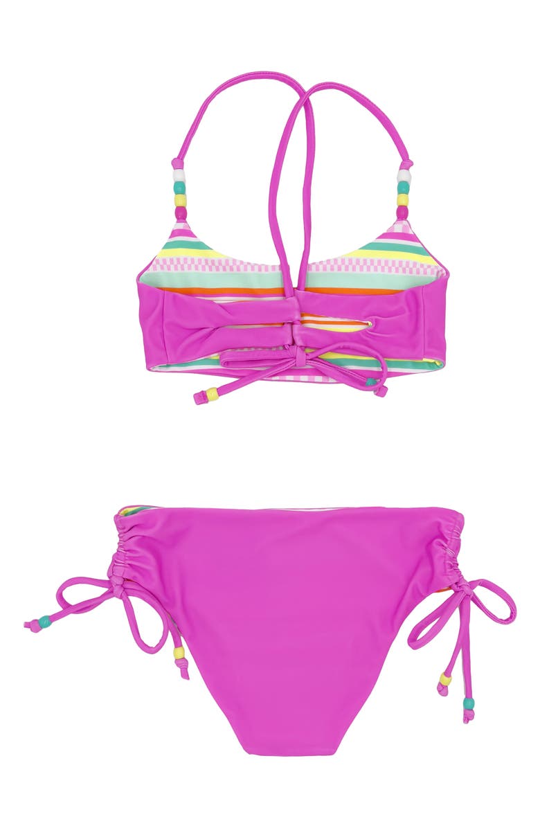 Feather 4 Arrow Kids' 4 the Good Vibes Reversible Two-Piece Swimsuit, Alternate, color, 