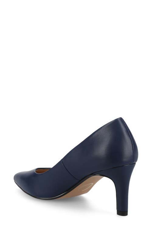 Shop Journee Collection Scylee Pump In Navy