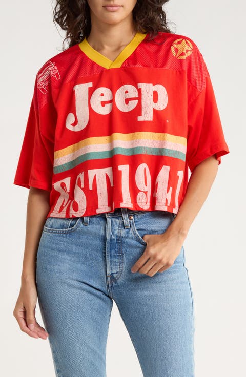 Jeep Stripes Est. 1941 V-Neck T-Shirt