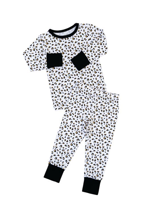 Laree + Co Allie 2-piece Long Sleeve Set In Leopard