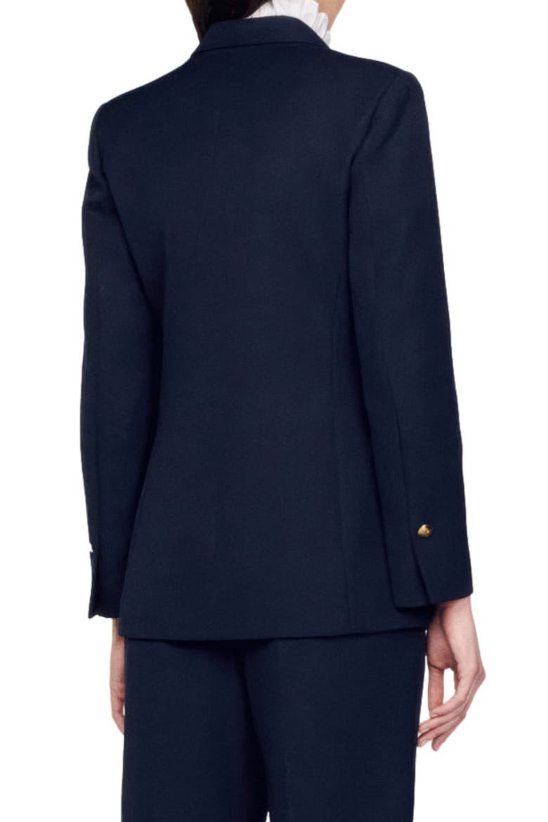 Double-breasted suit jacket, Alternate, color, NAVY BLUE