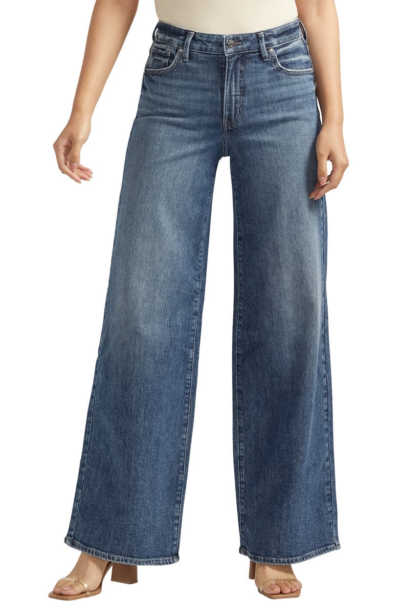 Silver Jeans Co. Isbister Wide Leg Jeans, Main, color, 