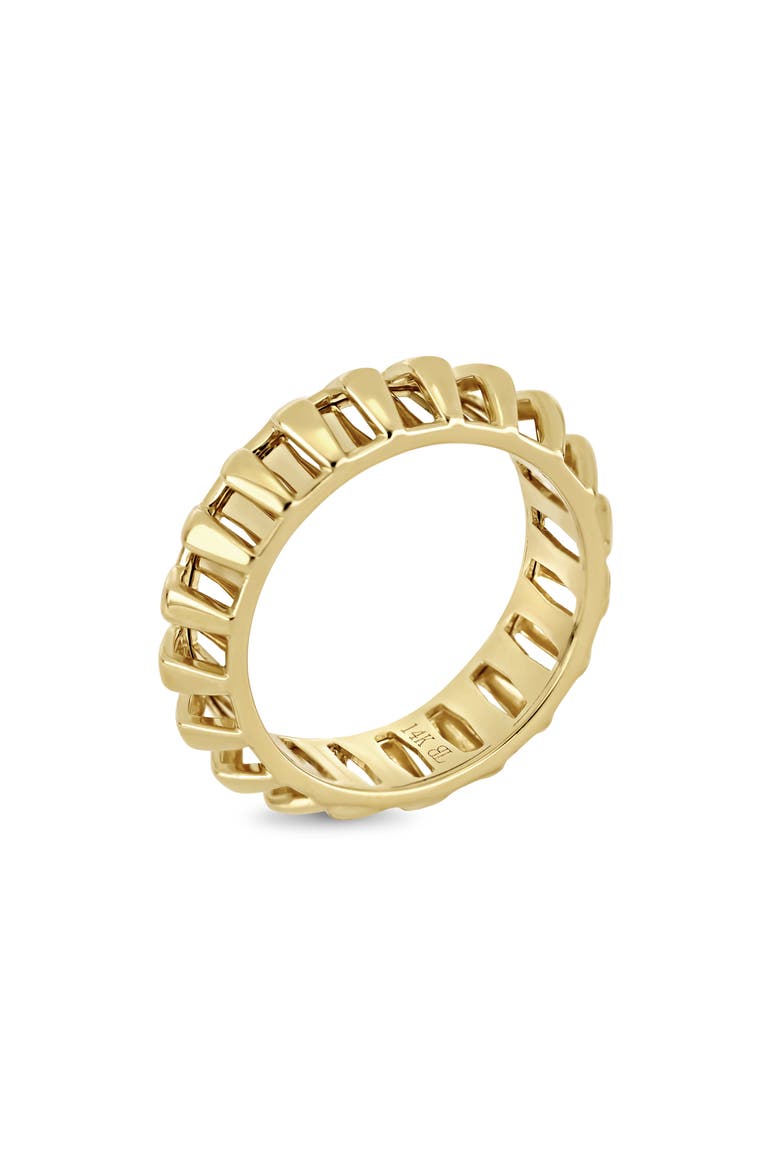 14K Gold Caged Wide Ring, Alternate, color, 14K YELLOW GOLD