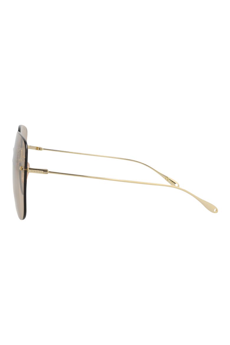 65mm Novelty Square Sunglasses, Alternate, color, GOLD GOLD BROWN