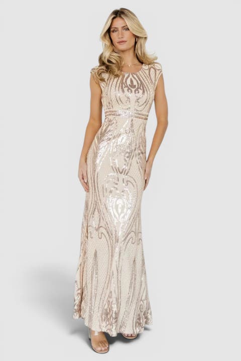 Alessia Sequin Gown